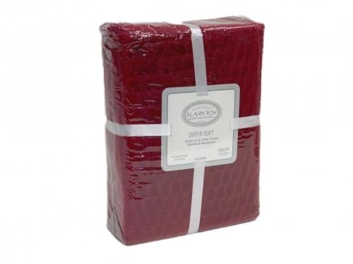 плед karven super soft melinda 160*220 р 941 бордовый из ткани Велсофт в категории  рисунок  фото 3