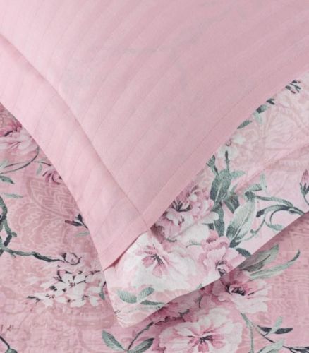 фото КПБ Karven Stripe Satin-SB003 Евро 4 наволочки Цветы артикул N250 -SB003 фото 4