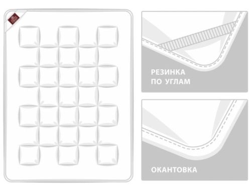 4180 наматрасник mattress 4 seasons grass всесезонный 180х200 из ткани Хлопок в категории  рисунок  фото 5