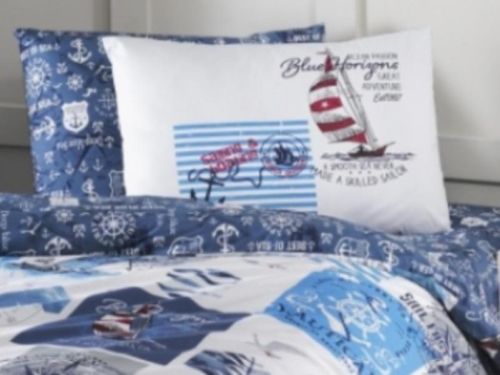 кпб karven young style sail 1,5 спальное из ткани Ранфорс  в категории  рисунок Для девочек Для мальчиков Корабли - Яхты Море фото 2