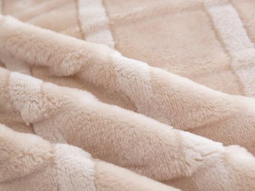 плед karven cutting v5/beige 200*220 из ткани Велсофт в категории  рисунок  фото 4