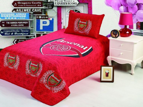 покрывало танго arsenal cb11 2013-10 из ткани Сатин в категории С наволочками рисунок 