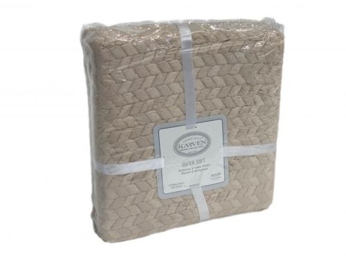 плед karven super soft benzia 160*220 р 943 бежевый из ткани Велсофт в категории  рисунок  фото 3
