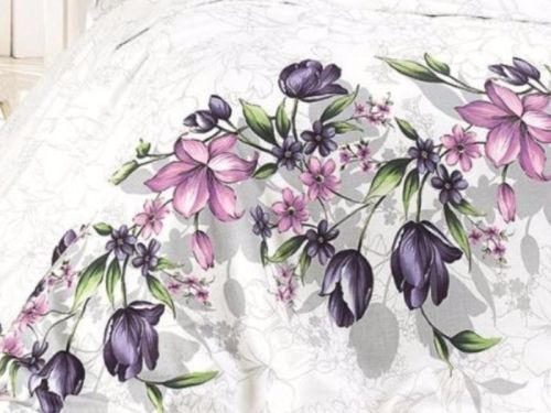 фото КПБ Karven Riella Lilac Евро 4 наволочки Цветы артикул N023 RIELLA LILAC фото 3