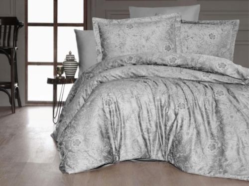 фото КПБ Karven Advina Grey Евро 4 наволочки Цветы артикул N021 ADVINA GREY