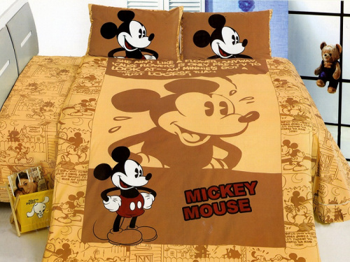 кпб mickey mouse 1061-01 из ткани Сатин в категории  рисунок Для девочек Для мальчиков