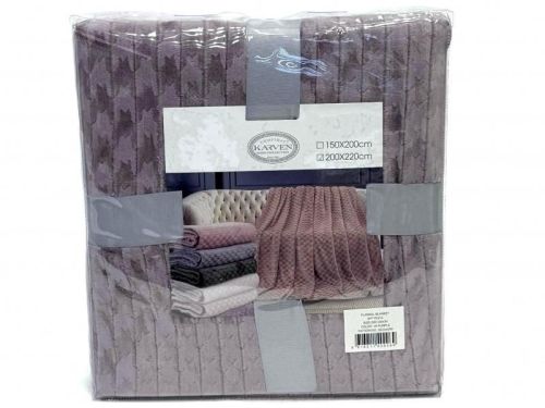 плед karven jacqaurd v6/purple 150*200 из ткани Велсофт в категории  рисунок  фото 6