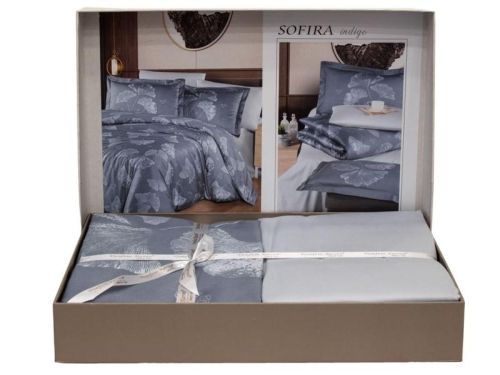 фото КПБ Karven Sofira Indigo Евро 4 наволочки  артикул N021 SOFIRA INDIGO фото 3