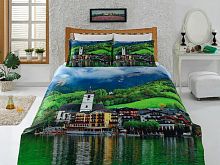 фото кпб virginia secret green paradise 3d digital 1331-46 евро 4 навлочки из ткани Бамбук 