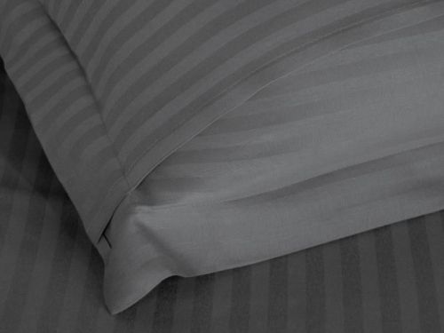 фото КПБ Karven Stripe Satin-SS 006 антрацит Семейное  артикул N164-SS 006 фото 2