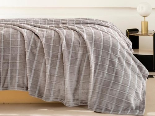 плед karven cutting v3/grey 150*200 из ткани Велсофт в категории  рисунок  фото 2
