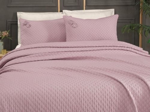 покрывало sarev belis v3 pembe/розовый 170*230 из ткани Хлопок в категории С наволочками рисунок  фото 2