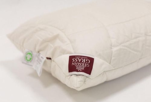 фото подушка регулируемая 50*68 organic hemp grass из ткани Батист, наполнитель Конопляное волокно, размер 50*70, артикул GR98110 фото 3