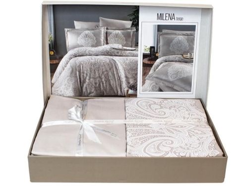 фото КПБ Karven Milena beige Евро 4 наволочки  артикул N021 MILENA BEIGE фото 3
