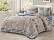 фото набор с одеялом tango primavera w400-87 евро из ткани Сатин Клетка/Квадрат