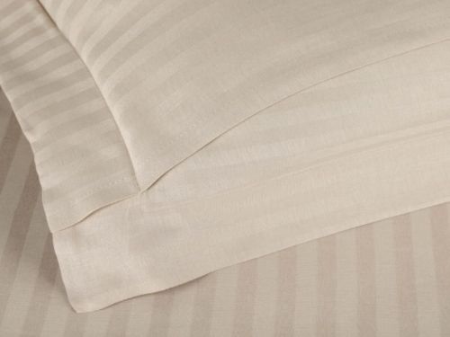 фото КПБ Karven Stripe Satin-SS 012 бежевый Семейное  артикул N164-SS 012 фото 2
