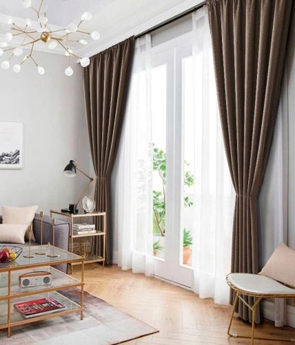 набор штор блэкаут tango nature 200x272 - 2 шт. (n200272-06) из ткани Рогожка в категории  рисунок  фото 4