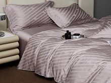 фото кпб primavelle tencel жаккард (простыня на резинке) dali двуспальное из ткани Тенсел 