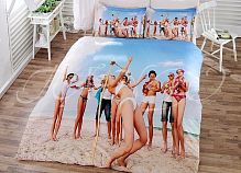 фото кпб virginia secret 3d digital hawaiian game 1331-34 евро из ткани Бамбук Море Люди