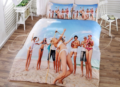 фото КПБ Virginia Secret 3D Digital Hawaiian game 1331-34 Евро Море Люди артикул 1331-34