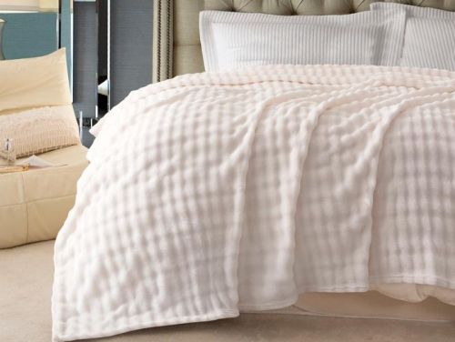 плед karven solid bubble v6/cream 150*200 из ткани Велсофт в категории  рисунок 