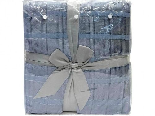плед karven cutting v4/blue 200*220 из ткани Велсофт в категории  рисунок  фото 5