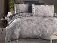 фото кпб karven giselle cobalt евро 4 наволочки из ткани Мако-сатин 