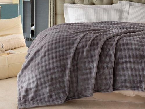 плед karven solid bubble v3/grey 150*200 из ткани Велсофт в категории  рисунок 