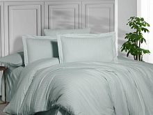 фото кпб karven stripe satin-ss 013 ментоловый евро 4 наволочки из ткани Страйп сатин 