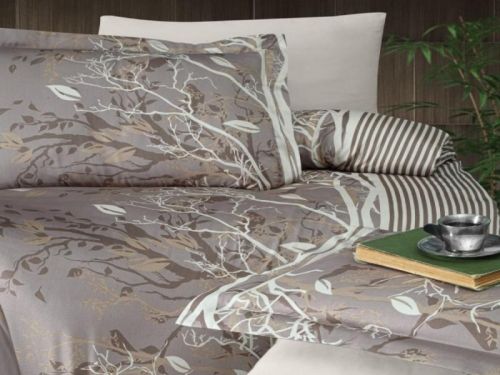 фото КПБ Karven Living Brown Евро 4 наволочки  артикул N021 LIVING BROWN фото 2