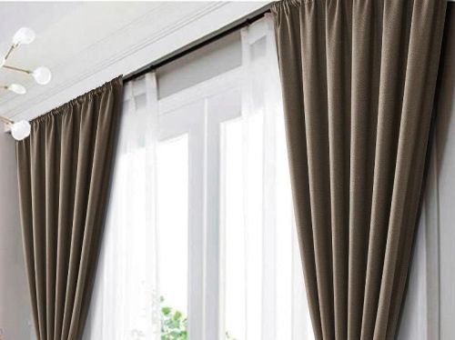 набор штор блэкаут tango nature 150x272 - 2 шт. (n150272-04) из ткани Рогожка в категории  рисунок  фото 3