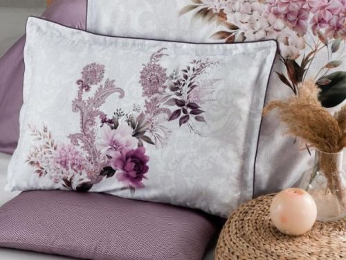 фото КПБ Karven DOLCE Berry Евро 4 наволочки Цветы артикул N359 DOLCE BERRY фото 3