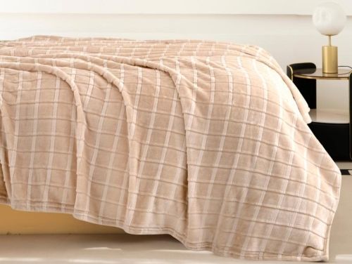 плед karven cutting v5/beige 150*200 из ткани Велсофт в категории  рисунок  фото 2