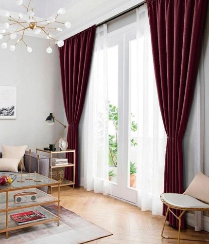 набор штор блэкаут tango nature 200x272 - 2 шт. (n200272-10) из ткани Рогожка в категории  рисунок  фото 4