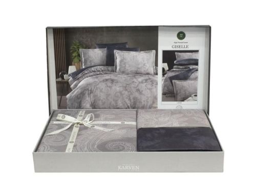 фото КПБ Karven GISELLE Cobalt Евро 4 наволочки  артикул N359 GISELLE COBALT фото 2