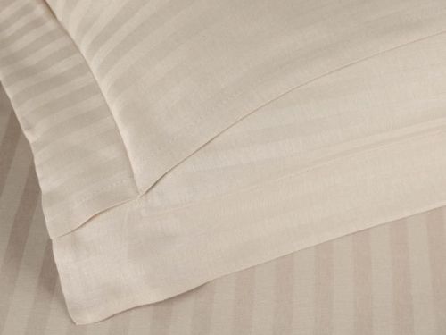 фото КПБ Karven Stripe Satin-SS 012 бежевый Евро 4 наволочки  артикул N163-SS 012 фото 2