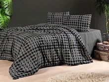 фото кпб karven sadora anthracite 1,5 спальное из ткани Фланель 