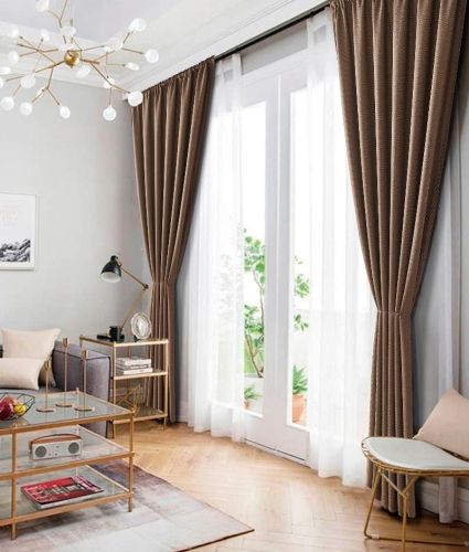 набор штор блэкаут tango nature 150x272 - 2 шт. (n150272-05) из ткани Рогожка в категории  рисунок  фото 4