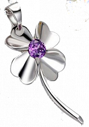 Серебряный кулон с цепочкой в подарок