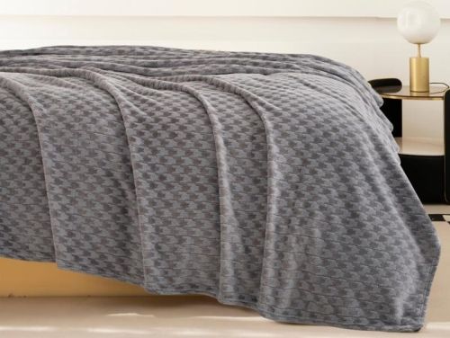 плед karven jacqaurd v2/grey 150*200 из ткани Велсофт в категории  рисунок  фото 2