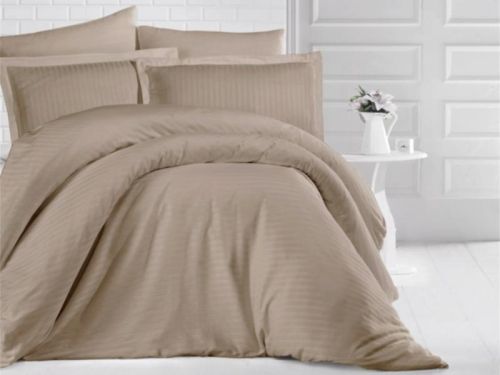 фото КПБ Karven Cizgili Beige 1,5 спальное  артикул N020 CIZGILI BEIGE