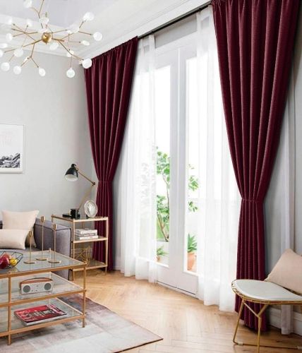 набор штор блэкаут tango nature 150x272 - 2 шт. (n150272-10) из ткани Рогожка в категории  рисунок  фото 4