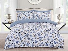 фото кпб cleo pure cotton 20/402-pc двуспальное из ткани Поплин Цветы