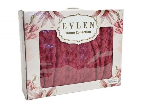 плед evlen super soft сердце 180*240 p 945 бopдoвый из ткани Велсофт в категории  рисунок  фото 2