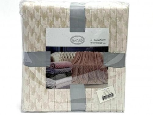 плед karven jacqaurd v5/beige 200*220 из ткани Велсофт в категории  рисунок  фото 6