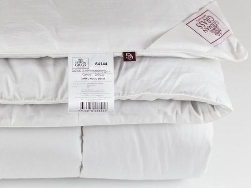64174 одеяло camel wool grass теплое 160х220 из ткани Сатин в категории  рисунок  фото 3