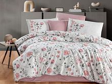 фото кпб karven nancy powder евро 4 наволочки из ткани Ранфорс  Цветы