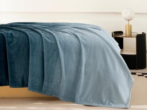 плед karven print jacqaurd v7/blue 200*220 из ткани Велсофт в категории  рисунок  фото 2