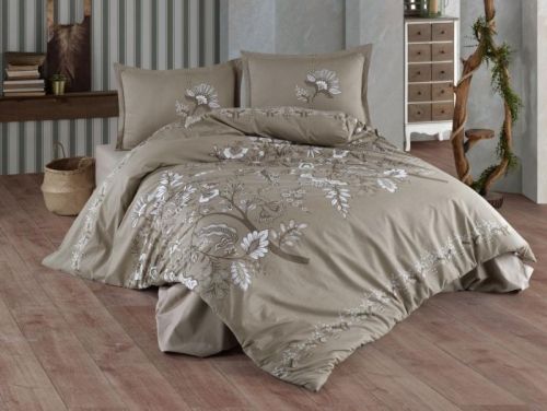 фото КПБ Karven Mohana Beige v-2 Евро 4 наволочки  артикул N023 MOHANA BEIGE V-2
