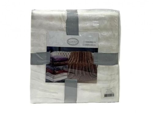 плед karven solid bubble v6/cream 200*220 из ткани Велсофт в категории  рисунок  фото 6